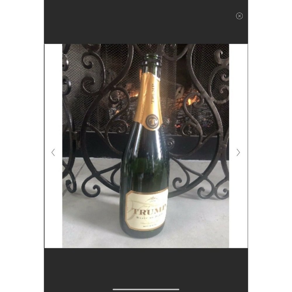 Trump Winery EMPTY Blanc de Blanc Sparkling Champagne  BOTTLE 750 ml